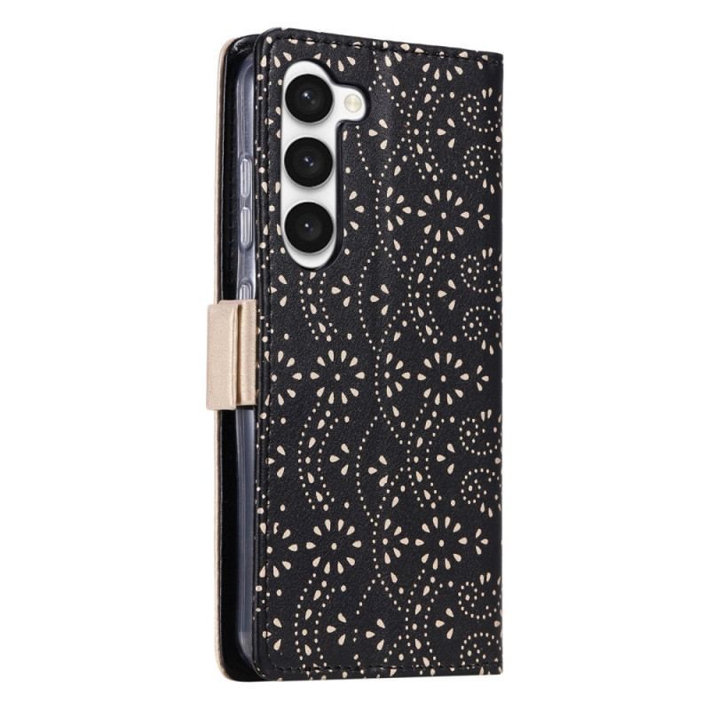 Flip Cover Samsung Galaxy S23 5G Med Snor Blonderrem Møntpung