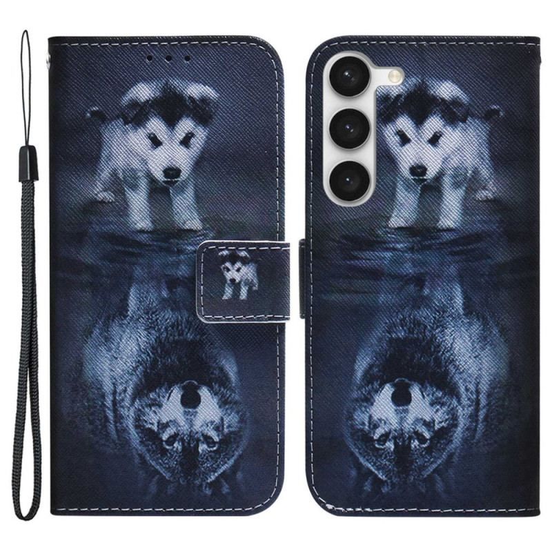 Flip Cover Samsung Galaxy S23 Plus 5G Hvalpe Drøm