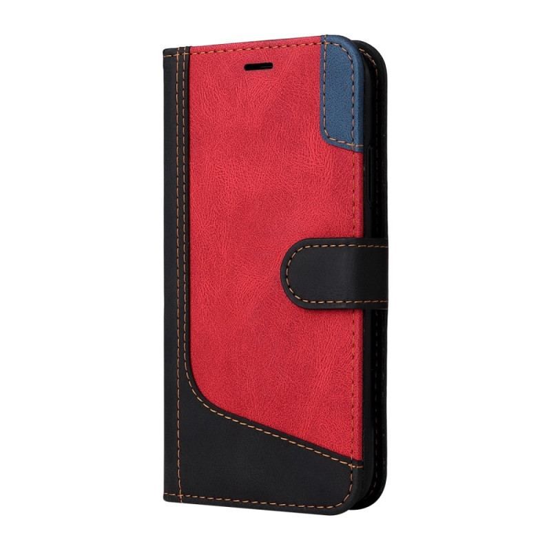 Flip Cover Xiaomi Redmi A1 Med Snor Trefarvet Rem