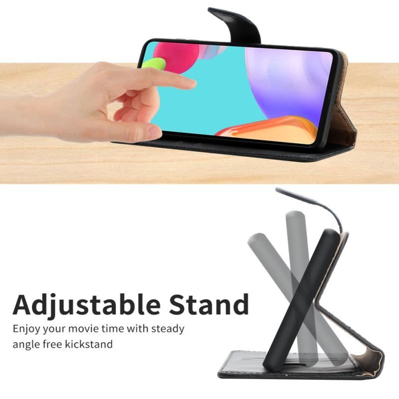 Flip Cover Xiaomi Redmi Note 12 4G Ægte Nappa Læder