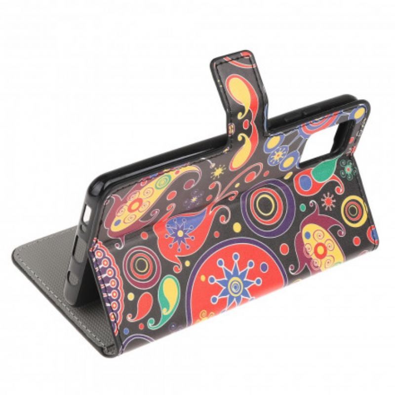 Læder Cover Poco M5s Galaxy Design