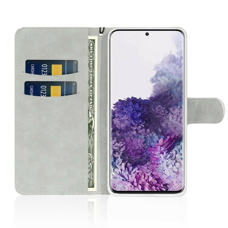 Læder Cover Samsung Galaxy S20 Plus / S20 Plus 5G Pailletter S Design